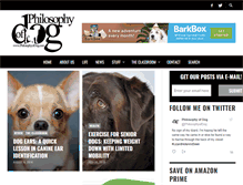 Tablet Screenshot of philosophyofdog.com
